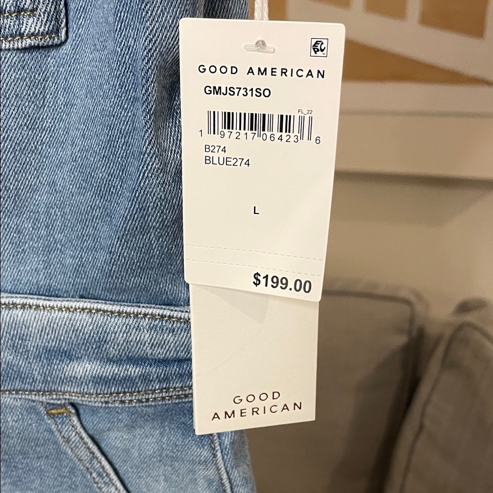Good American Light Blue Denim Jumpsuit - Picture 4 of 8